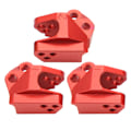Miniatyrbillede 3 af 8: Fast kode trækbom i aluminiumslegering, egnet til Axial SCX10 III AX103007 1/10 RC bilmodel, rød