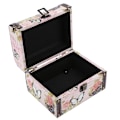 Miniatyrbillede 4 af 8: Smykkeskrin Organizer Etui Bærbar Træ PU Smykke Display Opbevaringsetui til Halskæde Øreringe2202C