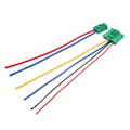 Miniatyrbillede 6 af 8: 2 stk. Blæsermotor Modstandsstik 7701207718 Blæsermodstandsstik Udskiftning til Peugeot 207 406 607
