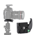Miniatyrbillede 8 af 8: Quick Release Adapter Kameraklemme til Manfrotto PL-2000 DSLR 323 Skydeplade