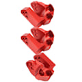Miniatyrbillede 2 af 8: Fast kode trækbom i aluminiumslegering, egnet til Axial SCX10 III AX103007 1/10 RC bilmodel, rød