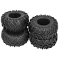 Miniatyrbillede 1 af 8: 4 stk. 130/58 mm Gummi RC Crawler Dæk med Svampeforing Strimmelmønster Universal RC Dele