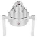 Miniatyrbillede 2 af 8: 313 mm Akselafstand Metal Chassis Ramme Front Gearkasse Passer til 1/10 RC Crawler Bil Dele Sølv