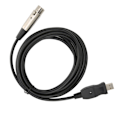 Pikkukuva 2 / 8: Mikrofonin muunninkaapeli USB - XLR-sovitinjohto äänikortilla musiikki-instrumenttien äänitykseen karaokeen