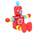 Pikkukuva 4 / 8: Persoonalliset söpöt puiset robottilelut, oppimis- ja koulutuslelut lapsille (punainen)