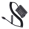 Miniatyrbillede 6 af 8: Type C Fuldt Dekodet Dummy Batteri Power Bank med EN EL15 Fjederkabel til D810 D850 Z5 Z6 Z6II Z7 Z7II Kamera