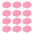 Miniatyrbild 6 av 8: 12 st Ljudabsorptionsskiva Hexagon Självhäftande Akustikpaneler Kilformade Väggar Ljudisolerad Inhägnad Rosa