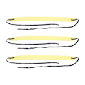 Miniatyrbillede 1 af 8: 3 stk. Sax Renseklud Swab Mikrofiber Indvendige Rør Swabs til Klarinet Fløjte Piccolo