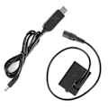 Miniatyrbillede 3 af 8: USB til ACK-E10 Fuld Dekodning Dummy Batteri til Rebel T3/T5/T6/T7/T100 Kamera