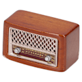 Miniatyrbillede 5 af 8: 1:12 Dukkehus Radio Miniature Retro Sød Radio Model Dekoration Tilbehør Børn Lader Som Om Legetøj