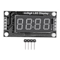 Miniatyrbild 1 av 8: LED Segment Display Module 0.36in 4-siffrig 7-segments TM1637 Klockdisplaymodul LED Digital Tube