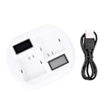 Miniatyrbillede 1 af 7: SEIVI Videokamera USB Batteri Hurtigoplader til Arlo Pro 2/Pro/walk Light Batteri Dobbelt Opladning LCD Smart Base Oplader