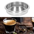 Miniatyrbillede 4 af 6: Rustfrit Stål Kaffemaskine Tilbageløbs Blindfilter - Rustbestandig og Slidstærk (1 Styk)