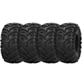Miniatyrbillede 8 af 8: 4 stk. 130/58 mm Gummi RC Crawler Dæk med Svampeforing Strimmelmønster Universal RC Dele