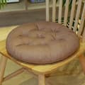 2 st runda utomhuskuddar, utomhusstolsdynor runda sittdynor stolssittdyna golvdyna, 40*40 cm, gurkmeja Light coffee