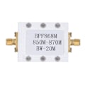Miniatyrbillede 1 af 8: Båndpasfilter FM Broadcast SMA K Interface 850‑870MHz Elektronisk komponent BPF868M med kabinet