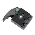 Miniatyrbillede 1 af 8: Quick Release Adapter Kameraklemme til Manfrotto PL-2000 DSLR 323 Skydeplade