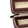 Miniatyrbild 8 av 8: Klockbox Portabel Dragkedja Design Enkel Trendig Klockförvaring Organiserare Klockfodral Brun 2 Fack