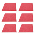 Miniatyrbillede 1 af 8: 6 stk. Akustisk Absorptionspanel Fortykket Reducer Efterklang Lydisoleret Polstring Absorber (Pink)