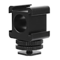 Miniatyrbillede 7 af 8: Metal Kamera Tri Hot Shoe Mount Adapter til Mikrofon LED Video Lys Monitor