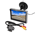 Miniatyrbild 5 av 8: Backkamerasystem Kit 5in Backspegelmonitor V1 V2 Videoingång Hög Definition 12‑24V för Fordon 4LED Ljuskamera