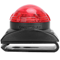 Miniatyrbillede 1 af 8: LED-vedhængslys til kæledyr, vandtæt, lysende, klar nat, sikkerhedsadvarselslampe, clips til halsbånd, hundetilbehør (rødt lys)