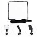 Miniatyrbillede 4 af 8: Universal Foldbar Flash Softbox Diffuser Speedlite Fotograferingsreflektor