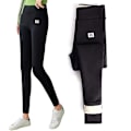 Miniatyrbillede 1 af 8: Vinter Damer Tykke Cashmere Uld Leggings Vindtætte Vinter Varme Elastiske Leggings Bukser Fleeceforede Tykke Strømpebukser