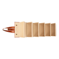 Miniatyrbillede 8 af 8: Rejse Solbrille Organizer Etui Brun 6 Slots Hængende Foldbar PU Læder Brille Opbevaringsboks