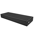 Miniatyrbillede 4 af 8: 8 rum Bærbar Brille Etui Rejse Solbrille Opbevaringsetui Organizer Sort