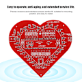 Pikkukuva 7 / 8: DIY Värikäs MCU-moduuli Sydämenmuotoinen lamppu Valo Elektroninen piirilevysarja