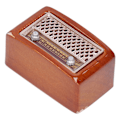 Miniatyrbillede 7 af 8: 1:12 Dukkehus Radio Miniature Retro Sød Radio Model Dekoration Tilbehør Børn Lader Som Om Legetøj