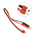 Miniatyrbillede 7 af 7: 30 cm forbindelseskabel T-stik til 4 mm bananstik til IMAX B6 B6AC B8 opladere