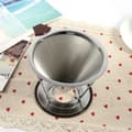 Miniatyrbillede 7 af 8: 1x Bærbar 304 Rustfrit Stål Dryp Dripper Dobbelt Lag Mesh Kaffe Kegle Filter Holder Infusion