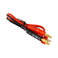 Miniatyrbillede 1 af 7: 30 cm forbindelseskabel T-stik til 4 mm bananstik til IMAX B6 B6AC B8 opladere