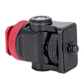 Miniatyrbillede 2 af 8: Hot Shoe Mount Monitor Flash Mic Holder 1/4in Skrue Kamera Holdere Stativ Beslag (Sort Rød)