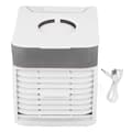 Bärbar Luftkonditionering Mini Luftkylare USB Personlig Mini Luftkonditionering med Dimma 7 Färgljus för Sovrum Kontor Camping