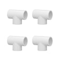 Pikkukuva 7 / 8: 12 kpl PVC T-liitosputket Muoviset samankokoiset liitosadapterit Vesihuolto Kodinparannus 25 mm ID