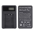 Miniatyrbillede 3 af 8: SEIVI Kamera Batteri Enkelt Slot Oplader med LCD Display til Sony Digitalkamera NP BX1