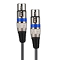 Miniatyrbillede 3 af 8: Dobbelt for RCA han til dobbelt XLR hun lydadapterkabel patchledning dobbelt række PVC-ledning