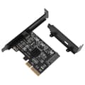 USB PCIE-kort Typ C PCI-Express 4X till USB 3.2 Gen 2X2 (20Gbps) ASM3242 Chipset för 8/10/Linux