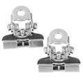 Miniatyrbillede 3 af 8: 2 stk. LED-lygtebøjle til motorhjelm, justerbar 304 rustfrit stål, universal arbejdslampe monteringsklemme