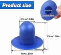 Miniatyrbillede 2 af 5: 4-pak poolpropper, reservevægpropper til poolfilterpumpehuller, passer til Intex og Bestway, blå