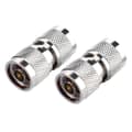 Miniatyrbillede 4 af 8: 2 stk. N-type stik N-type han til N-type han RF koaksial antenneadapter