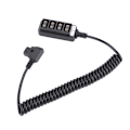 Miniatyrbild 4 av 8: Hane D Tap B Typ Strömkontakt till 4-portars Hona P Tap Hub Adapter Splitter