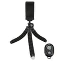 Flexibelt Svampstativ med Trådlös Fjärrkontroll Telefonklämma Justerbar Selfiestick Stativ