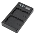 Miniatyrbillede 8 af 8: LCD Dobbelt USB-oplader med TypeC-interface til LPE6 Model Kamera Batterioplader