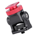 Miniatyrbillede 4 af 8: Hot Shoe Mount Monitor Flash Mic Holder 1/4in Skrue Kamera Holdere Stativ Beslag (Sort Rød)