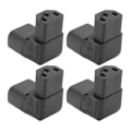 Miniatyrbild 7 av 8: 4st C14 till C13 Adapter 90 Grader 2500W 2.5A till 10A 250V PVC Koppar IEC Strömadapter för UPS PDU UPS Dator