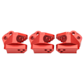 Miniatyrbillede 7 af 8: Fast kode trækbom i aluminiumslegering, egnet til Axial SCX10 III AX103007 1/10 RC bilmodel, rød